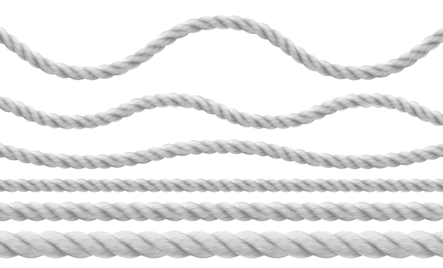 Free Vector | Realistic rope collection