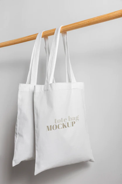 Free PSD | Beautiful textile tote bag mockup