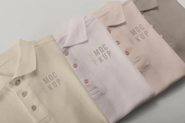 Free PSD | Minimalist polo shirt design mockup