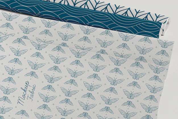 Free PSD | Close up on textile material mockup
