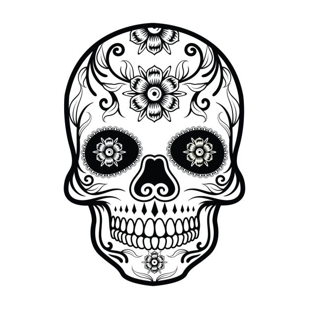 Free Vector | Mexican skull design