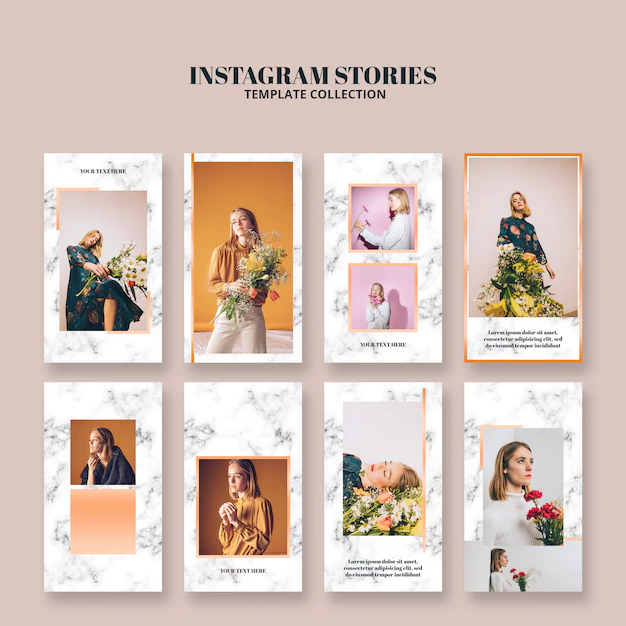 Free PSD | Instagram stories templates for lifestyle