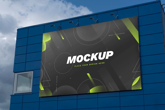 Free PSD | Street marketing billboard mock-up