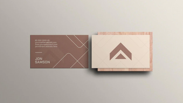 Free PSD | Minimal business card mockup