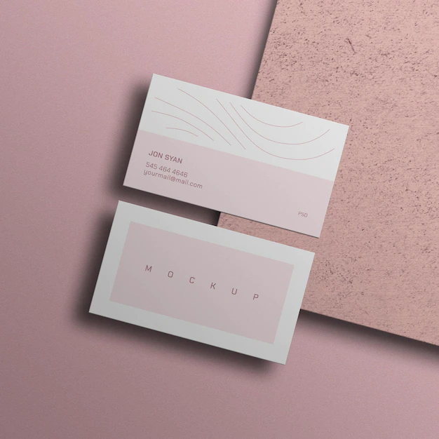 Free PSD | Minimal business card mockup