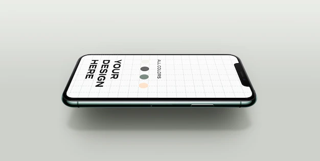 Free PSD | New smartphone mockup floating