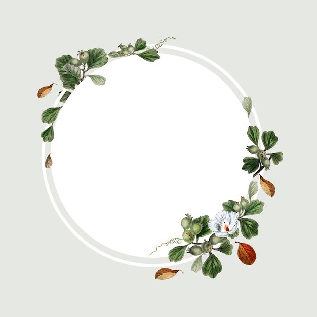 Free PSD | Floral frame design