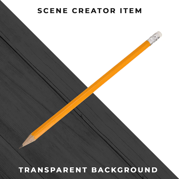 Free PSD | Pencil object transparent psd