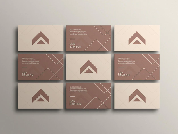 Free PSD | Minimal business card mockup