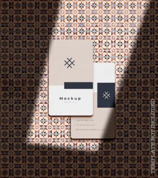 Free PSD | Elegant business card mockup