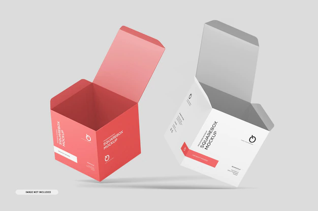 Free PSD | Square box mockup