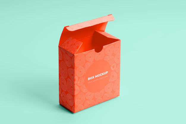 Free PSD | Box packaging mockup isolated