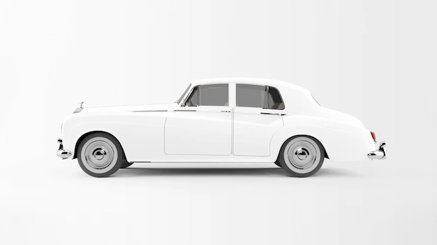 Free PSD | White car isolated