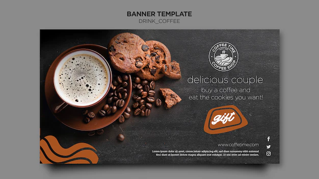 Free PSD | Coffee banner template