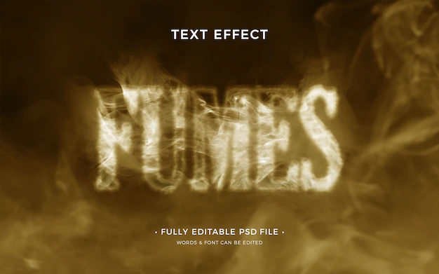 Free PSD | Smoke text effect