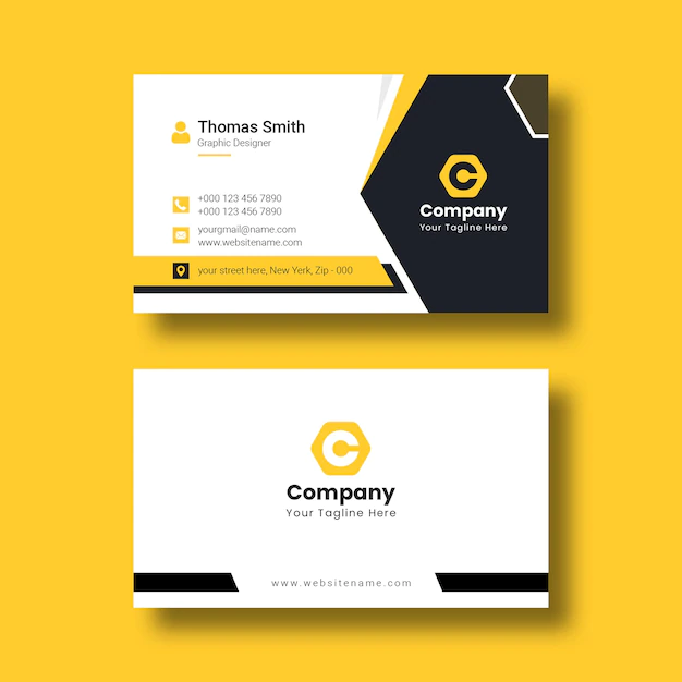 Free PSD | Professional corporate business card template