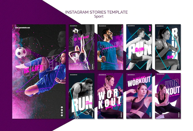 Free PSD | Sport concept social media post