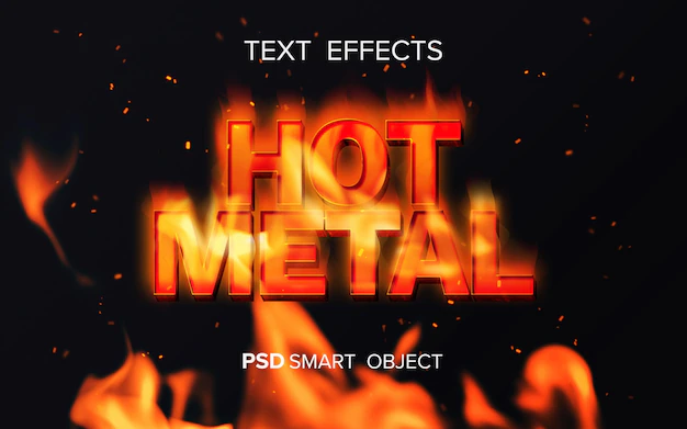 Free PSD | Fire inspired text effect