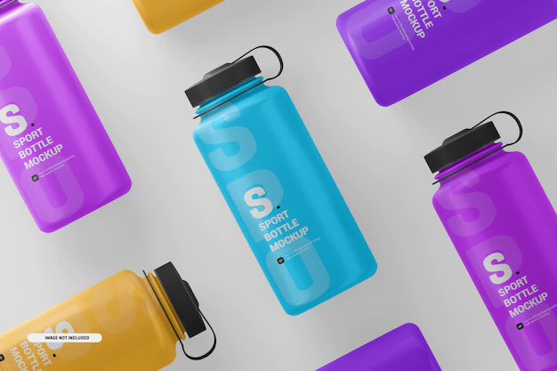 Free PSD | Sport water bottle mockup