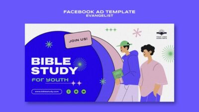 Free PSD | Flat design evangelist template