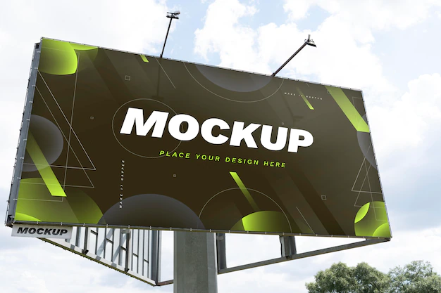 Free PSD | Street marketing billboard mock-up
