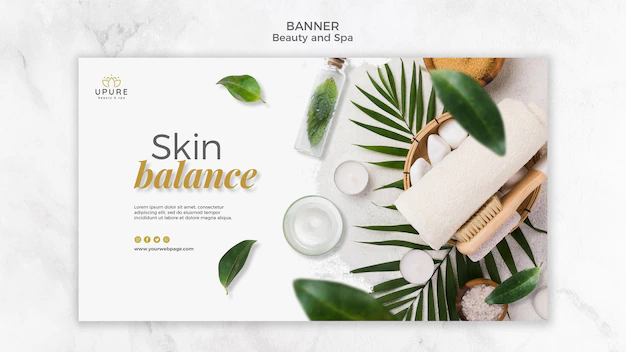 Free PSD | Beauty and spa banner template