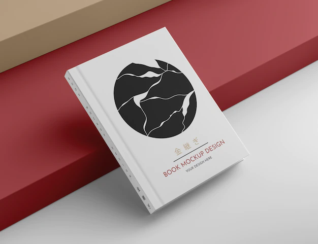 Free PSD | Beautiful book cover mockup