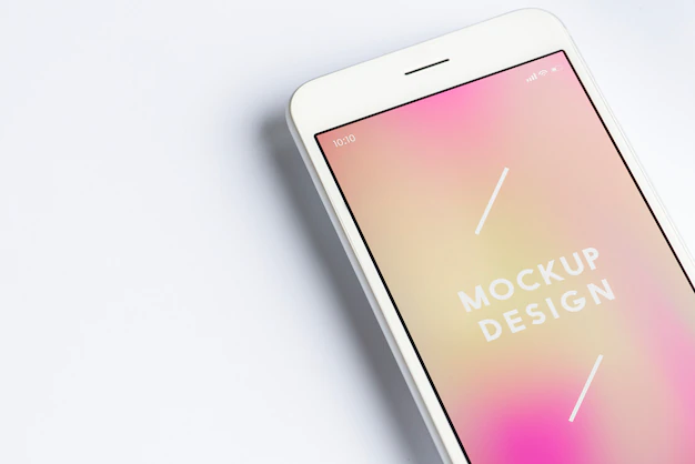 Free PSD | Premium mobile phone screen mockup template