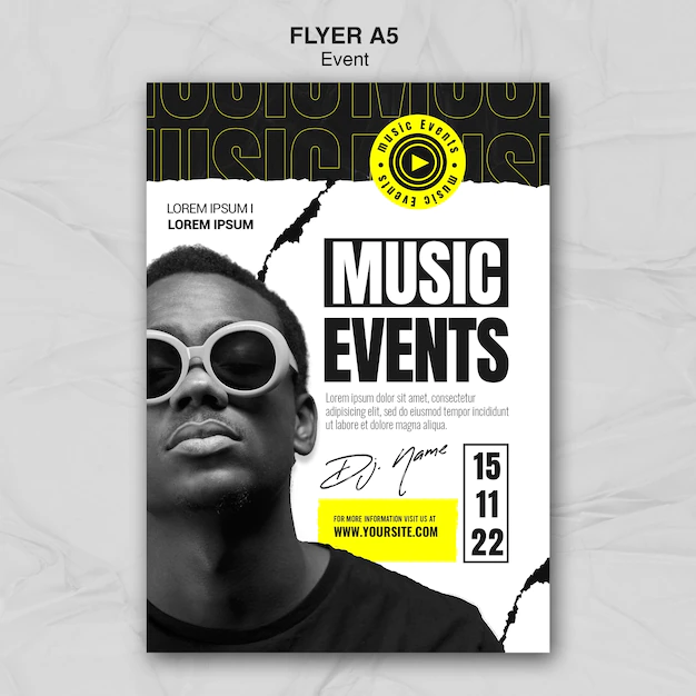 Free PSD | Event flyer template design