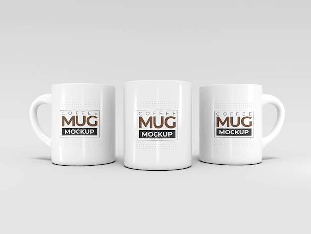 Free PSD | Ceramic coffee mug mockup