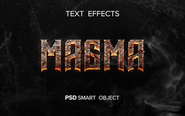 Free PSD | Fantasy movie text effect
