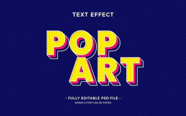 Free PSD | 90s style text effect