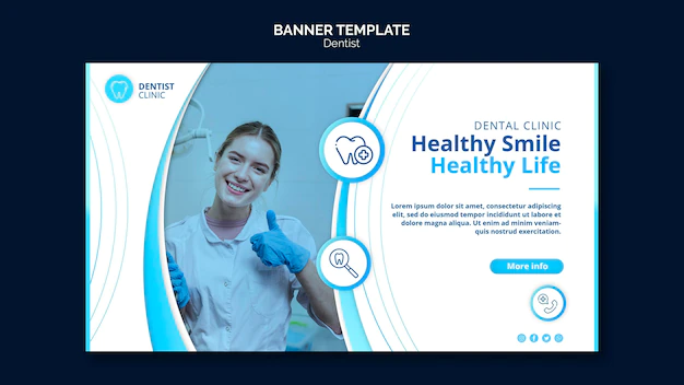 Free PSD | Dentist banner template concept