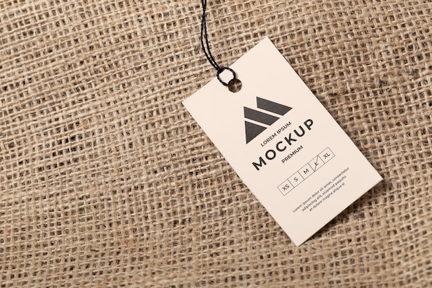 Free PSD | Eco paper labels mockup