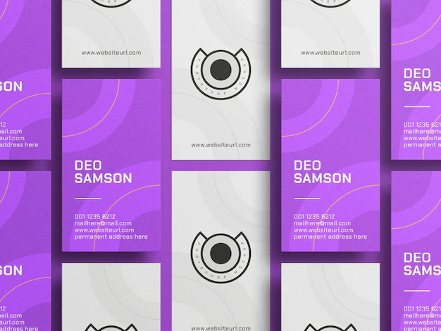 Free PSD | Vertical business card mockup