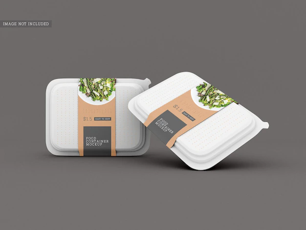 Free PSD | Food box packaging mockup