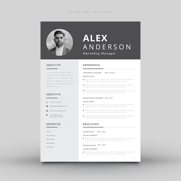 Free Vector | Cv template design