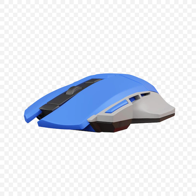 Free PSD | Wireless computer gaming mouse icon isolated 3d render illustration