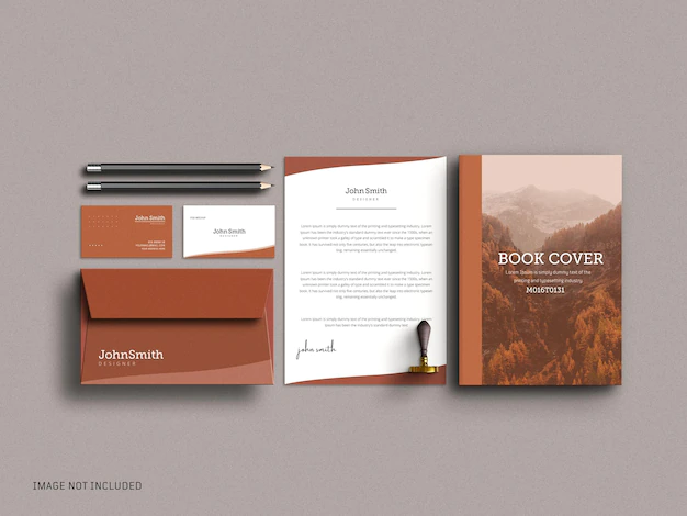 Free PSD | Minimal stationery mockup