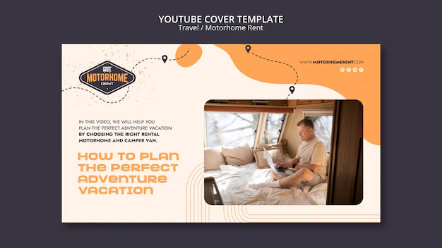 Free PSD | Flat design travel template