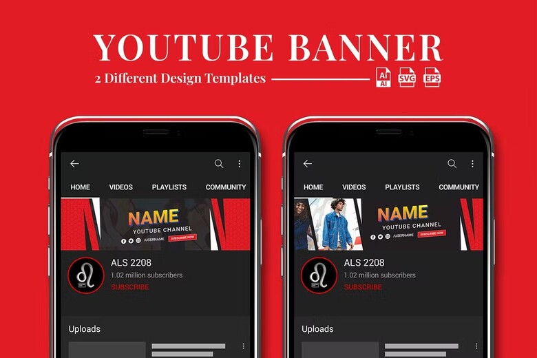 Fashion Youtube Banner free download