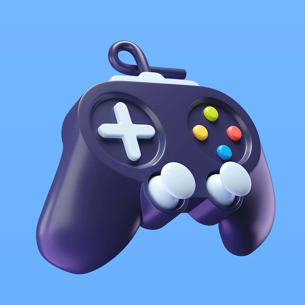 Free PSD | 3d illustration of children's toy gaming controller