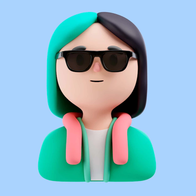Free PSD | 3d illustration of person with sunglasses