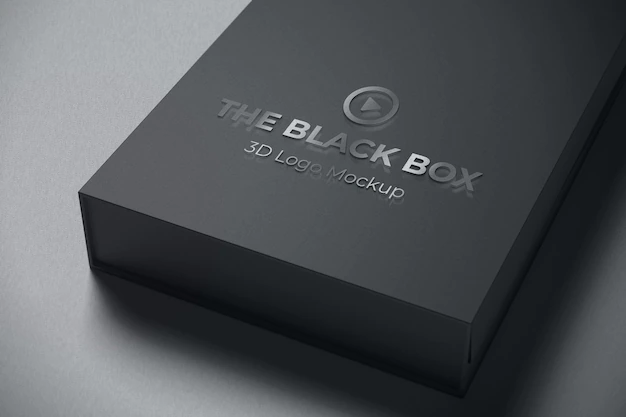 Free PSD | 3d logo mockup on the box