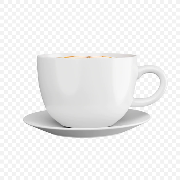 Free PSD | 3d realistic cup of coffee icon