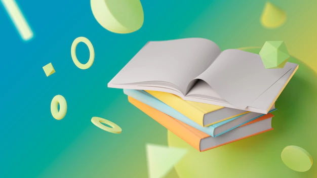 Free PSD | Abstract background with opened book