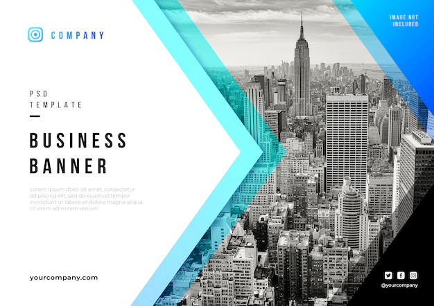 Free PSD | Abstract business banner psd template