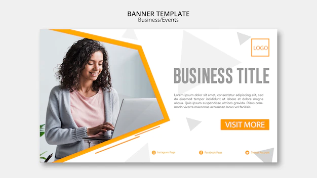 Free PSD | Abstract business banner template design