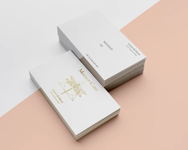 Free PSD | Arrangement of mock-up business card