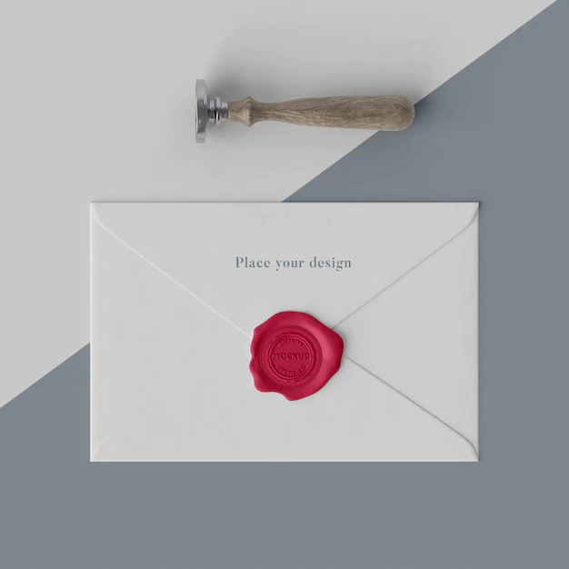 Free PSD | Assortment of mock-up seal for envelope